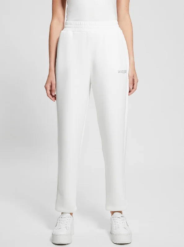 Goddess Style White Cecilia Scuba Pants
