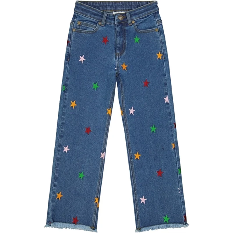 Classic Style The New Medium blue Dania Star Wide Jeans