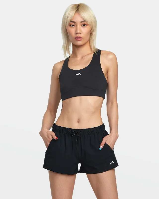 Trendy Casuals VA Essential Low-Rise Yogger Sport Shorts - Black