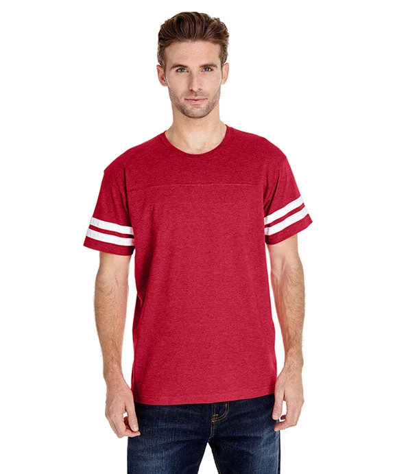Exclusive Customization 6937 - LAT Mens Football T-Shirt | Vintage Red/White