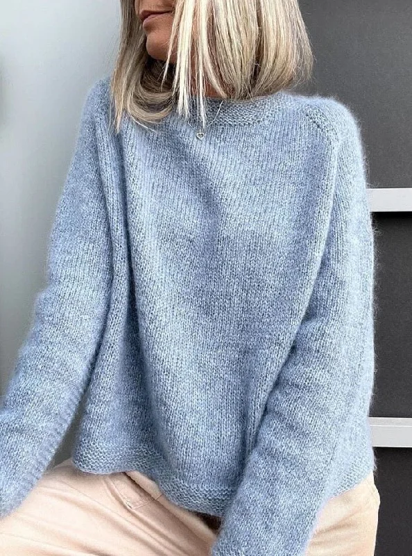 Knowledge And Elegance Esmeralda Sweater by Katrine Hannibal, No 20 + Silk mohair knitting kit