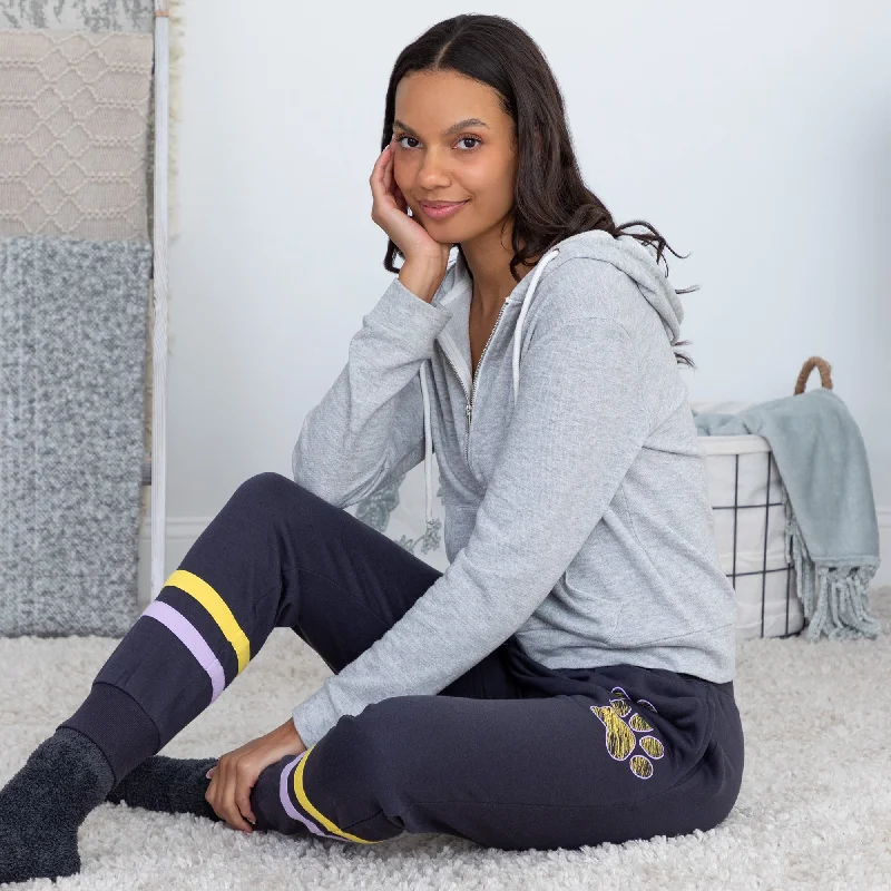 End Of The Year Paw Print Athletic Stripe Sweatpants