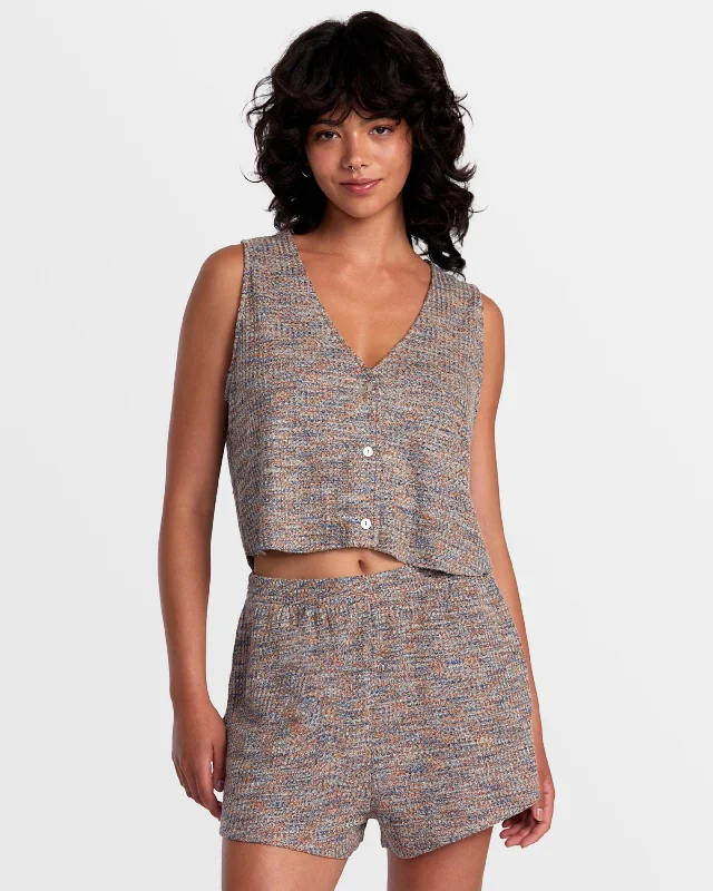 Timeless Comfort Sawyer Elastic Waist Shorts - Camel