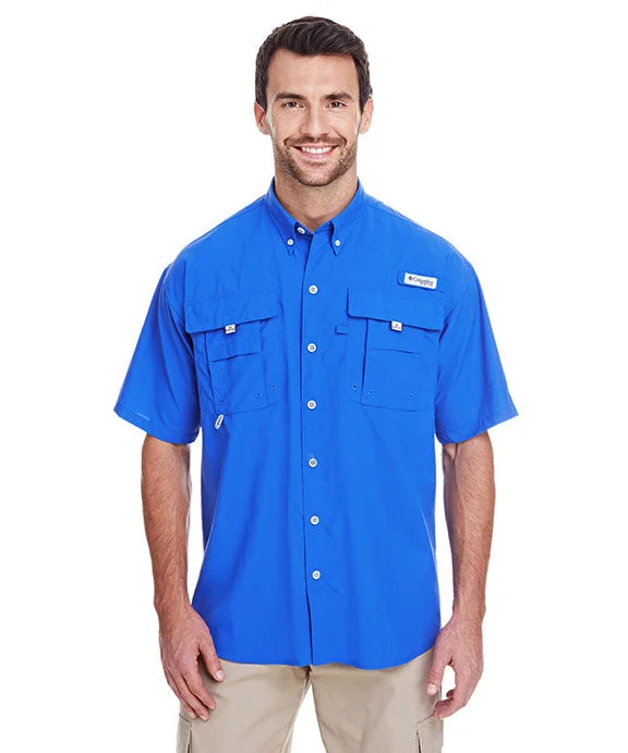 Luxury And Elegant 7047 - Columbia Mens Bahama™ II Short-Sleeve Shirt | Vivid Blue