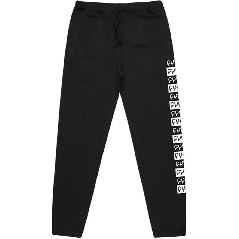 Sports And Leisure Cult Pattern Sweat Pants -  Black
