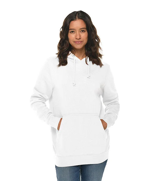 Personalized print LS19001 - Lane Seven Unisex Heavyweight Pullover Hooded Sweatshirt | White