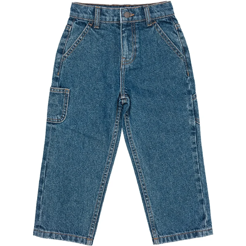Romantic Temperament Copenhagen Colors Indigo Blue Washed Organic Pocket Jeans Wide Fit