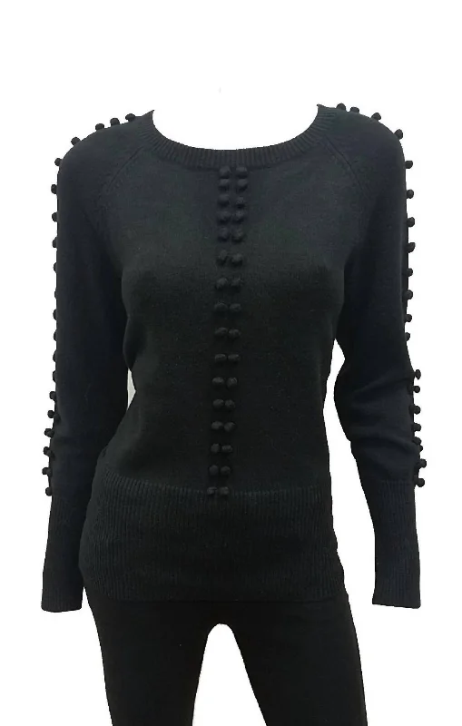 Chic Lounge Ashton Long Sleeve Sweater In Black