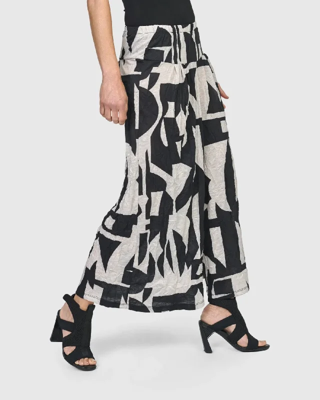 Elegant And Lazy Polygon Lounge Pants, Mono