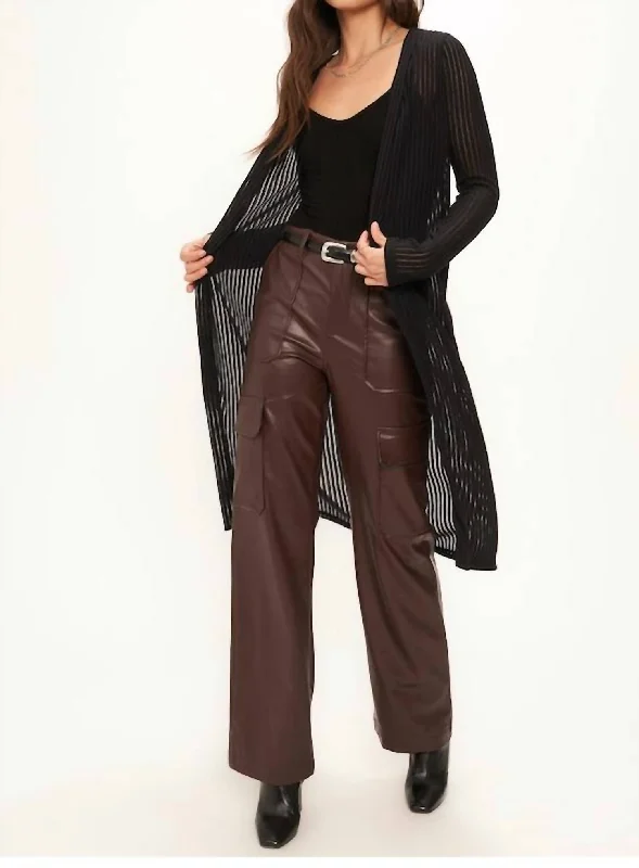 Classic Items By Your Side Cozy Duster In Black