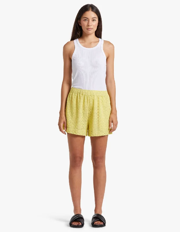 Minimal Comfort Agna Shorts - Pale Lime