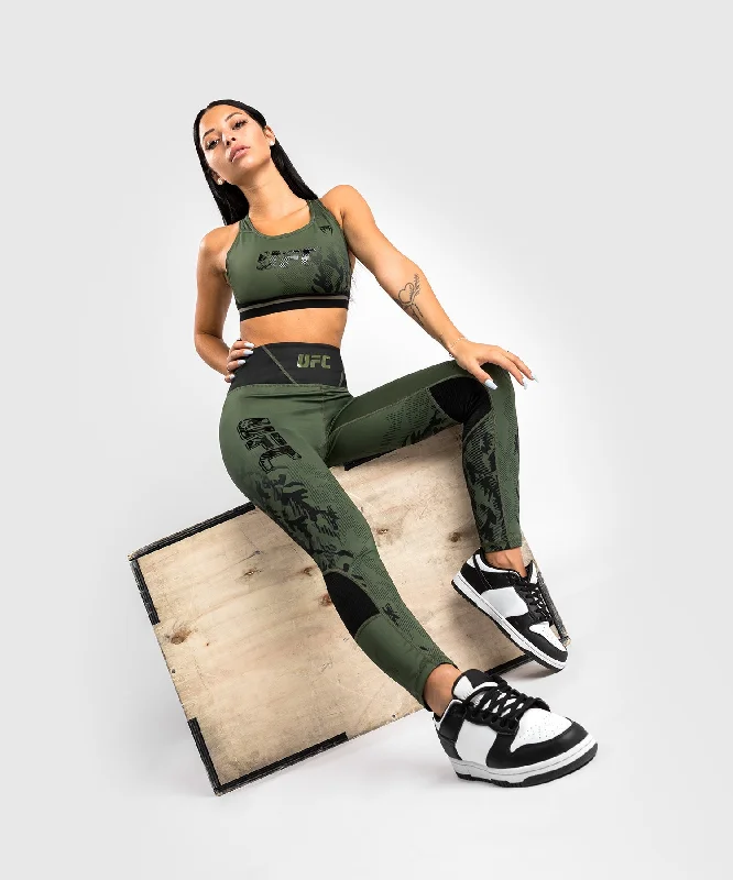 Cool Summer UFC Venum Authentic Fight Week Women's Performance Tight - Khaki