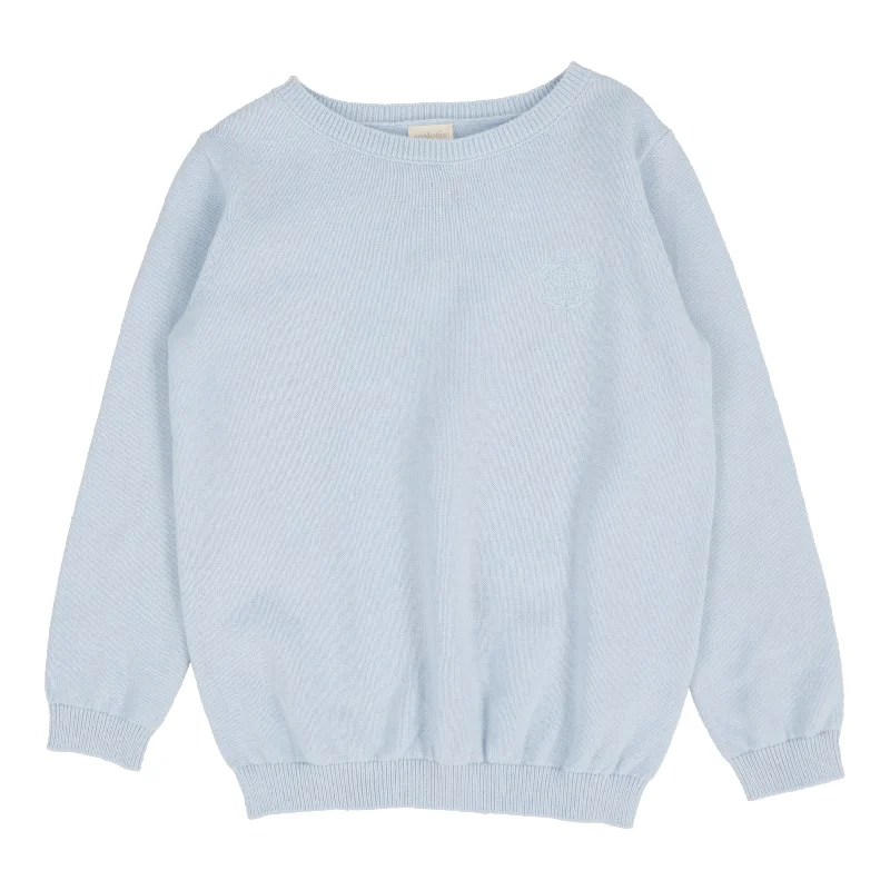 Comfy Pants ANALOGIE BY LIL LEGS LIGHT BLUE BOY CREWNECK SWEATER LONG SLEEVE
