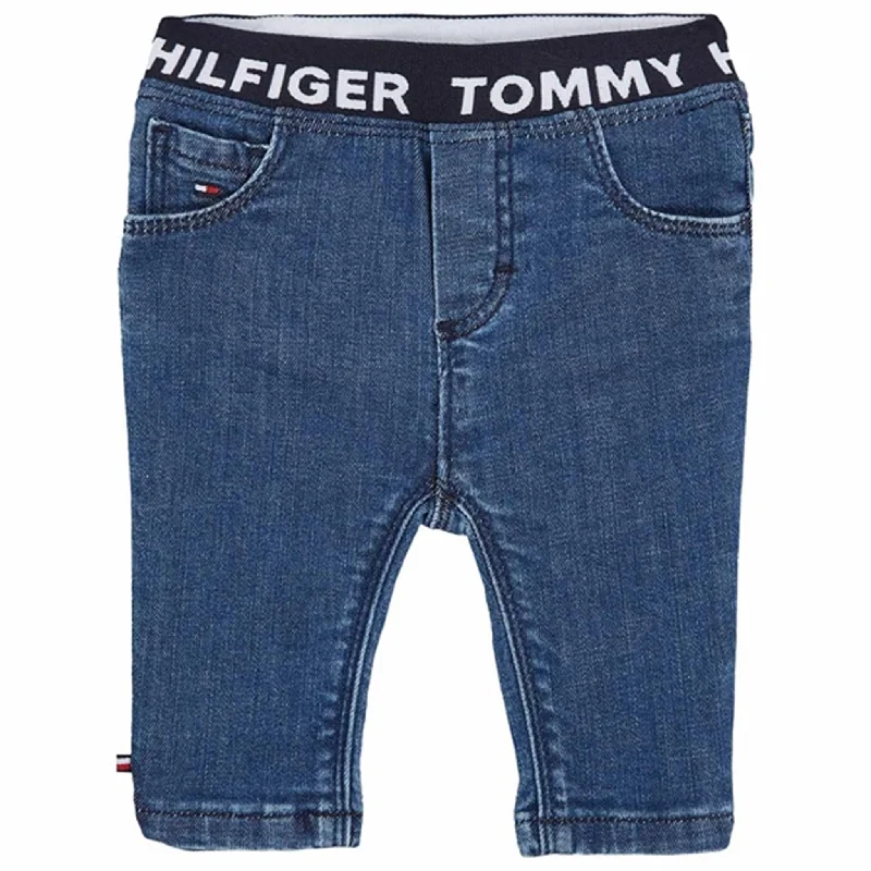 Eye-catching Personality Tommy Hilfiger Baby Monotype Denim Pants Denim Medium