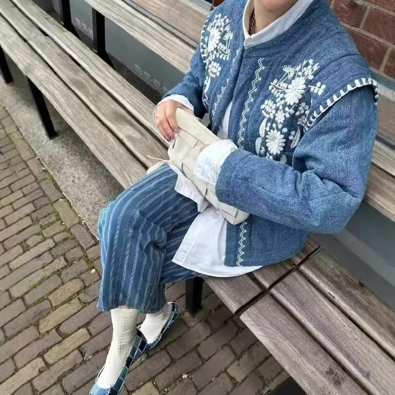 Economic Outlook Single-breasted Printed Warm-keeping Cotton Clothing