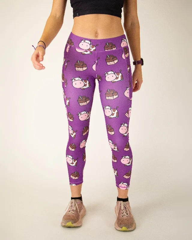 Youthful Street Fashion Women's Choccy Cows Leggings