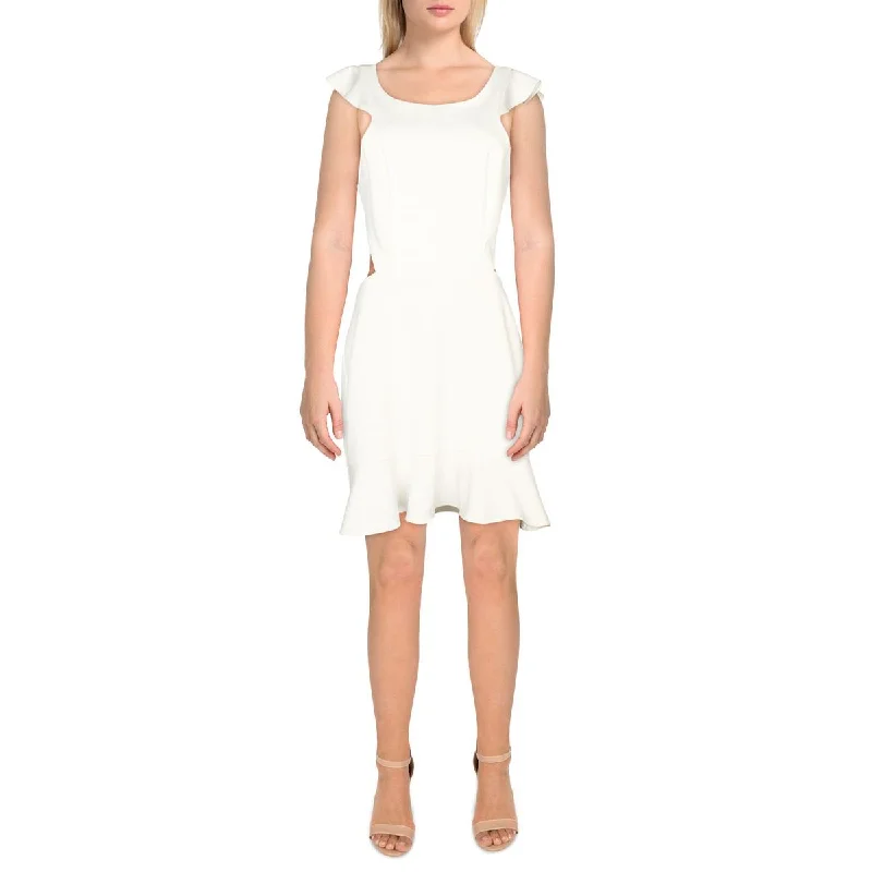 Minimal Comfort City Studio Womens Juniors Open Back Midi Cocktail And Party Dress