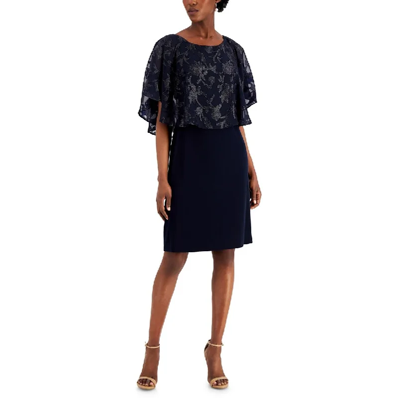 Unique prints Connected Apparel Womens Drapey Midi Cocktail and Party Dress