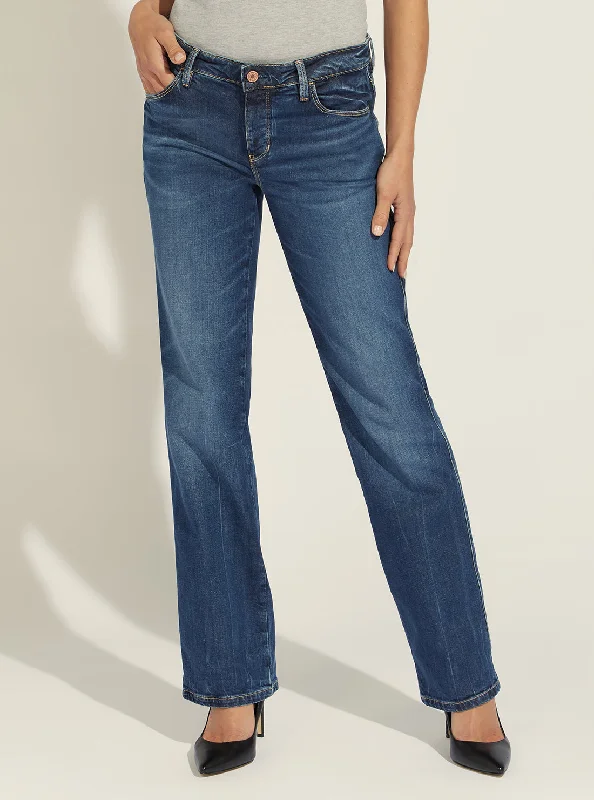 Retro Dress Low-Rise Sexy Straight Denim Jeans In Refined Vintage Wash