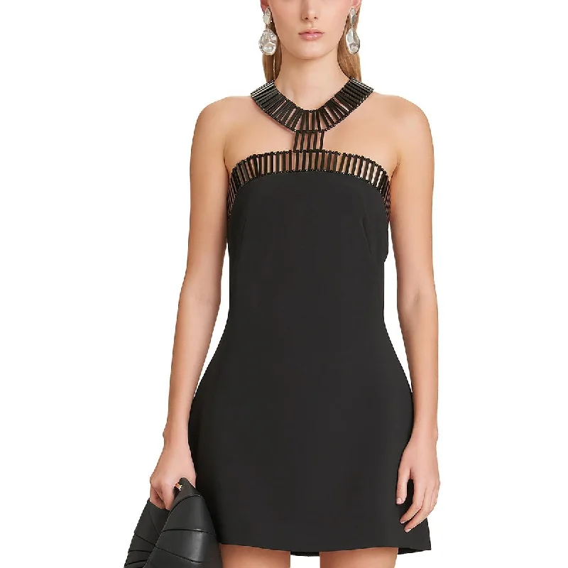French Style Cult Gaia Womens Seraphina Embellished  Cocktail And Party Dress