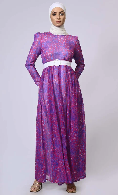 Sports outdoor style Women's Printed Abaya