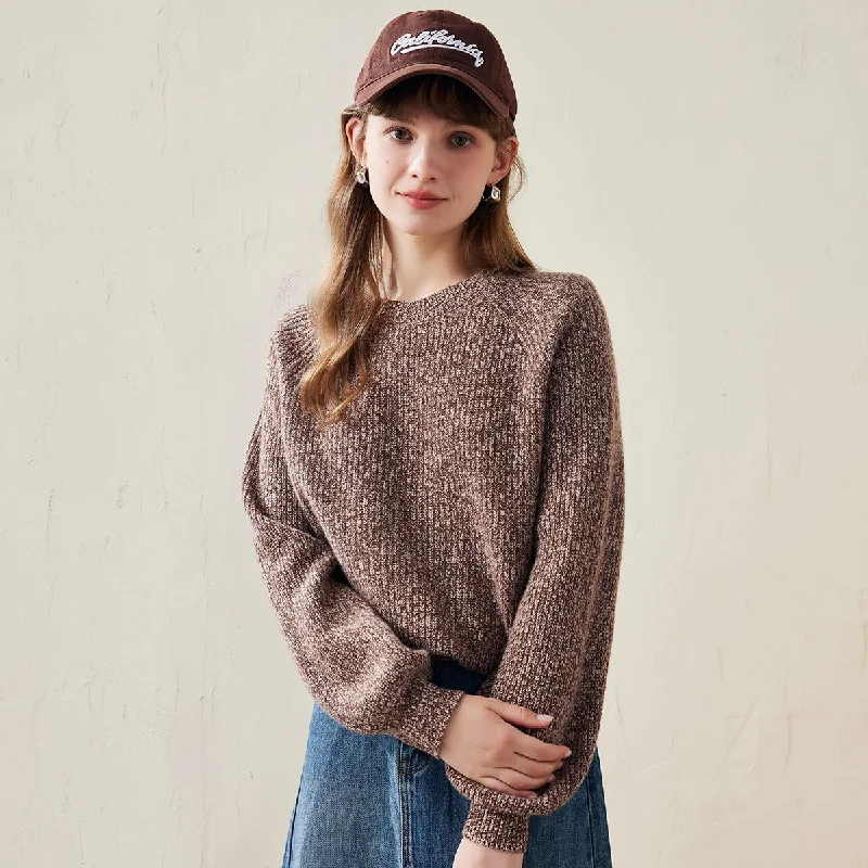 Versatile Comfort 100% Wool Cozy Knitted Pullover Sweater