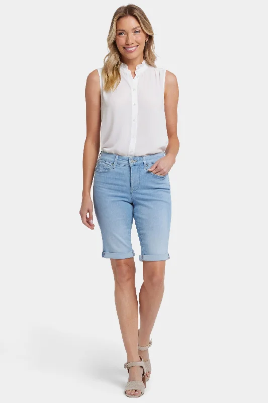 Warm Atmosphere Briella 11 Inch Denim Shorts - Canary Beach