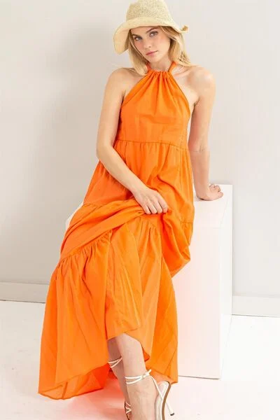 Classic Series HYFVE Halter Neck Cover Up Maxi Dress