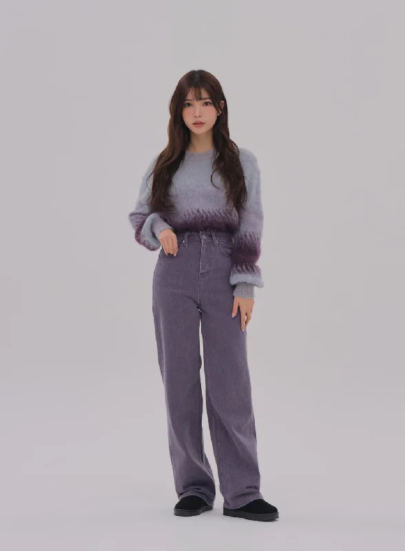 Modern Tailoring Wide Leg Color Jeans BS-A0812026