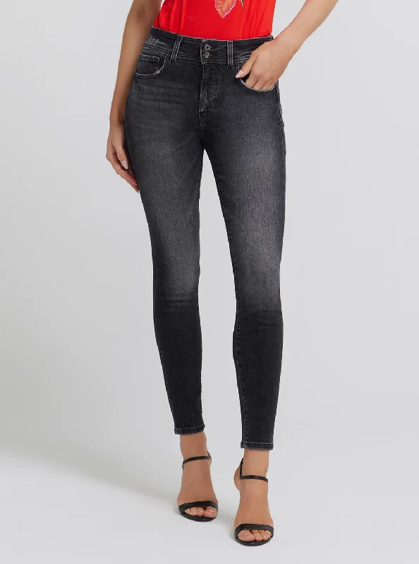 Fashionable sports Eco High-Rise Shape Up Denim Jeans In Station Black Wash