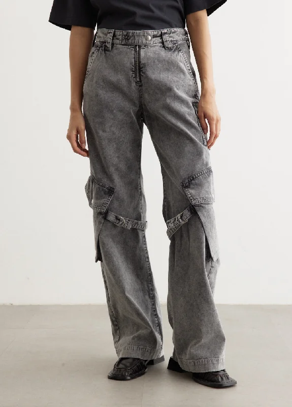 Retro Fashion Potinal Cargo Pants