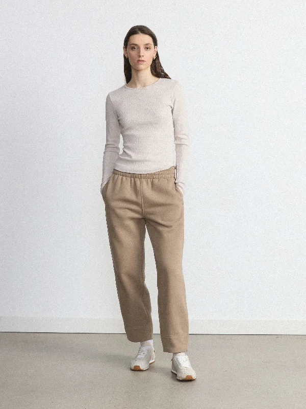Slim Fit The Soft Sweatpant in Greige
