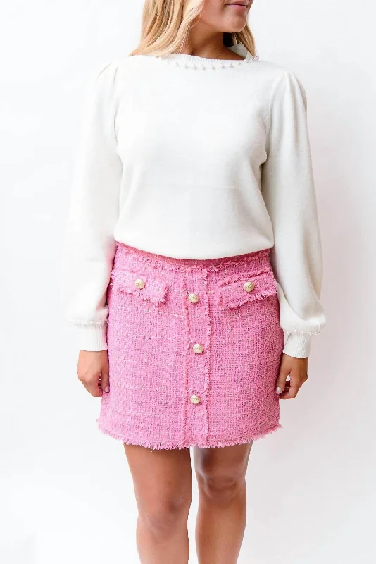 Economic Outlook Luciana Sweater In Ivory