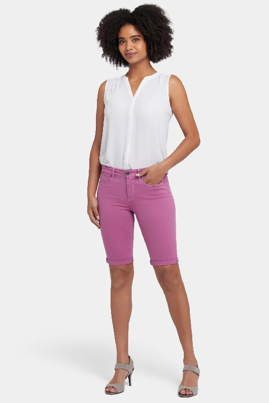 Advanced Customization Briella 11 Inch Denim Shorts - Red Violet