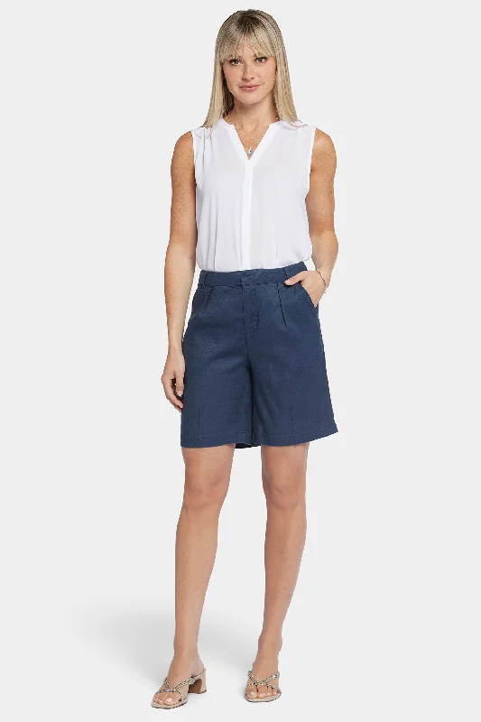 Fashionable And Versatile Relaxed Shorts  - Oxford Navy