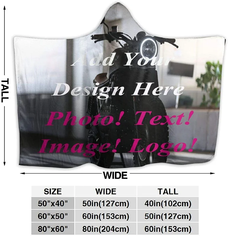 Quality Tailoring Customized Blanket with Personalized Text and Picture