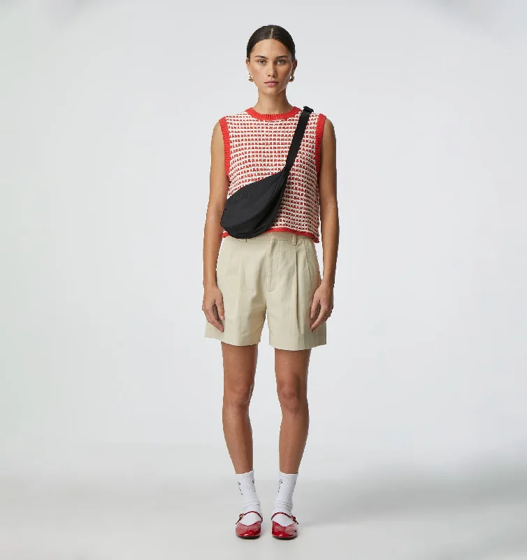 Relaxed And Casual Holland Drill Short - Bone