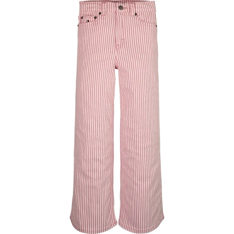 Elegant And Simple Tommy Hilfiger Mabel Railroad Stripe Jeans Pinkstripe