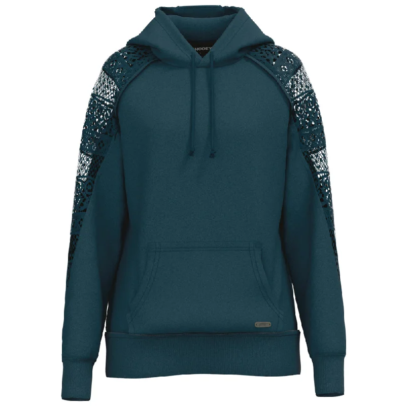 Comfortable Jackets "Chaparral" Teal w/Crochet Mesh Hoody