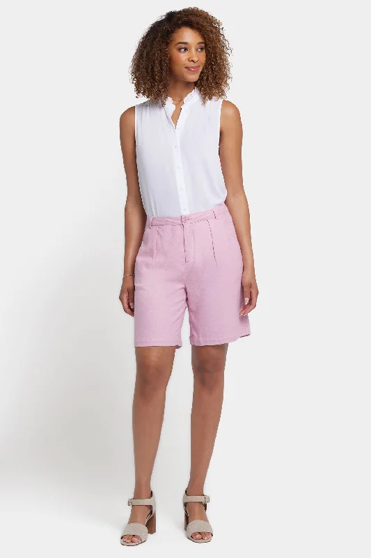 Floral Prints Relaxed Shorts  - Pink Nectar