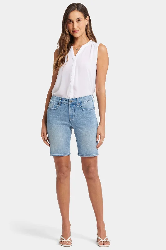 British Fashion Ella Denim Shorts - Blue Valley