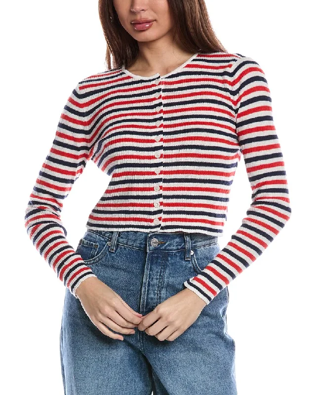 Sports Express Onia Rib Linen-Blend Cardigan