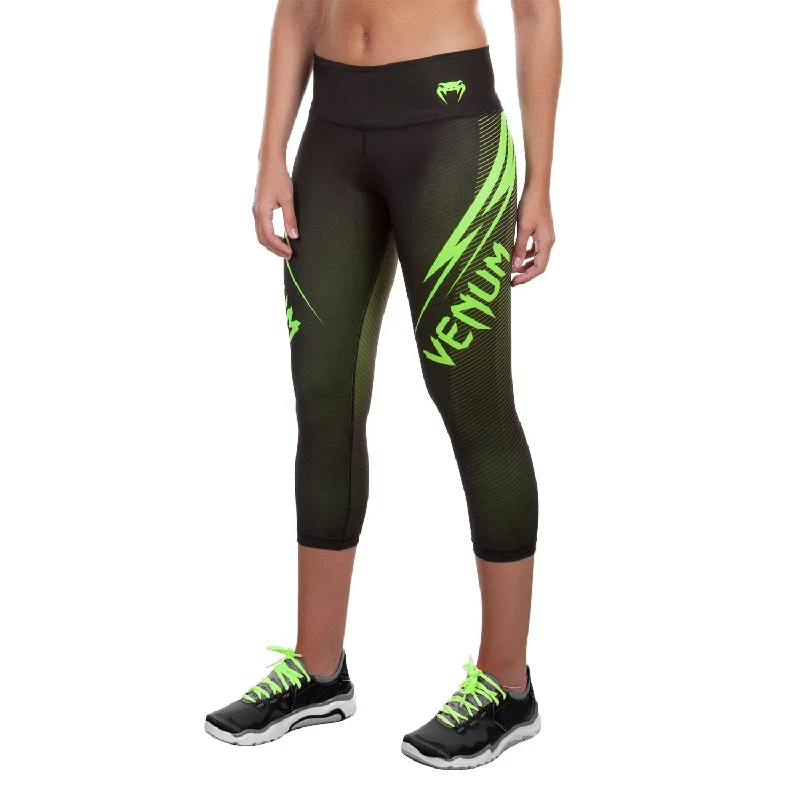 Extra long version Venum Razor Leggings - Black/Yellow