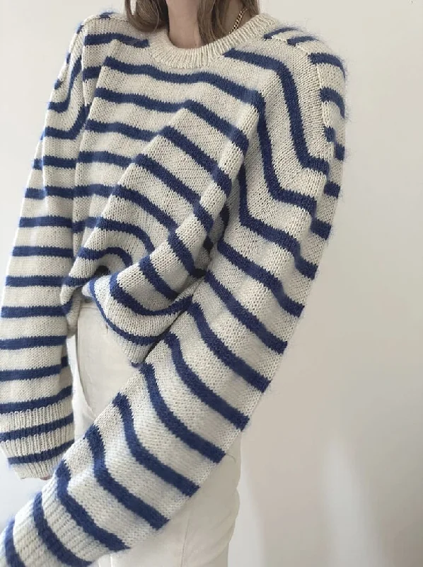 Sports Zipper Style Direction Loop sweater by Other Loops, No 1 yarn kit (ex pattern)