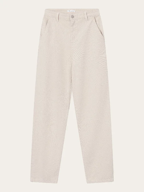 Alice style CALLA tapered mid-rise heavy twill workwear pant - Raw cotton