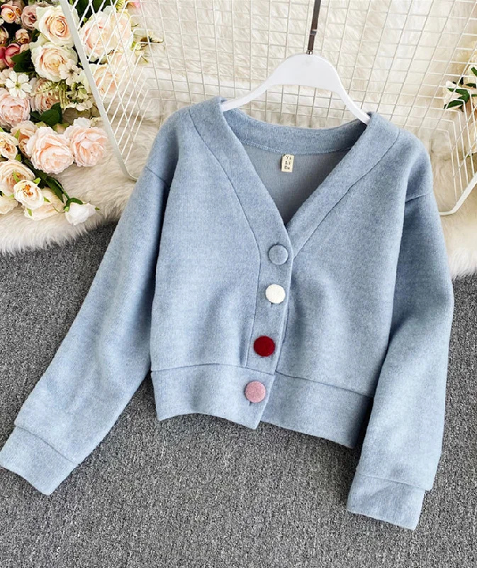 Advanced Customization Cute v neck tops crop top  148