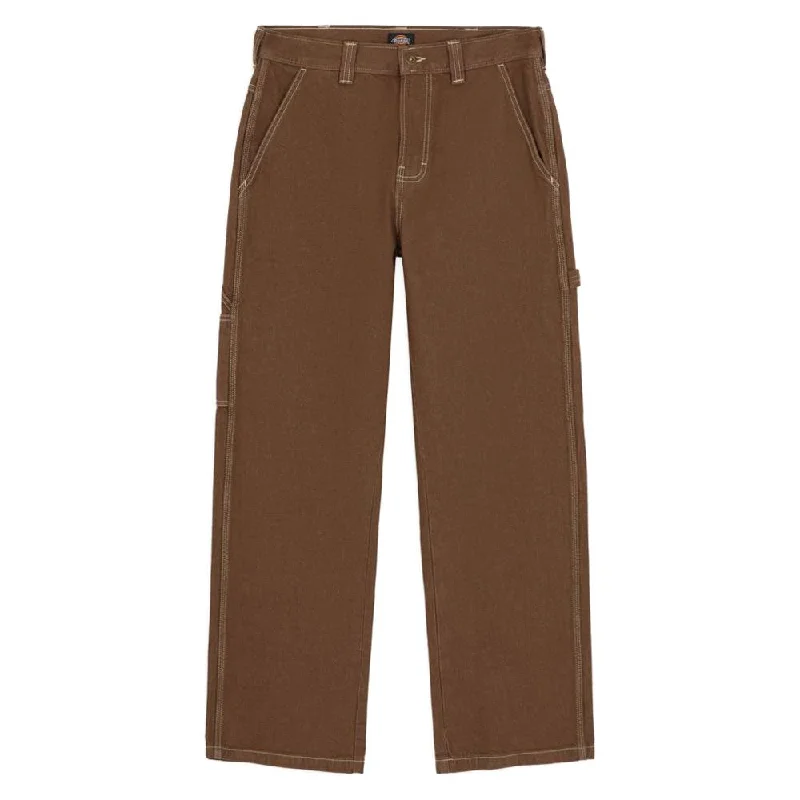 Floral Prints Dickies Stevensville Carpenter Trousers - Mushroom