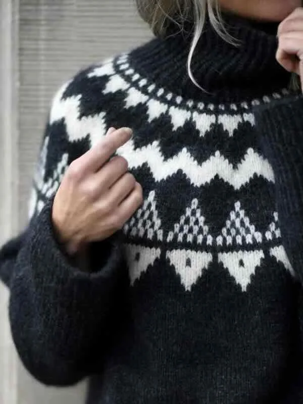 Stylish Wear Long Super Selene sweater by Anne Ventzel, No 1 + Silk mohair yarn kit (ex pattern)