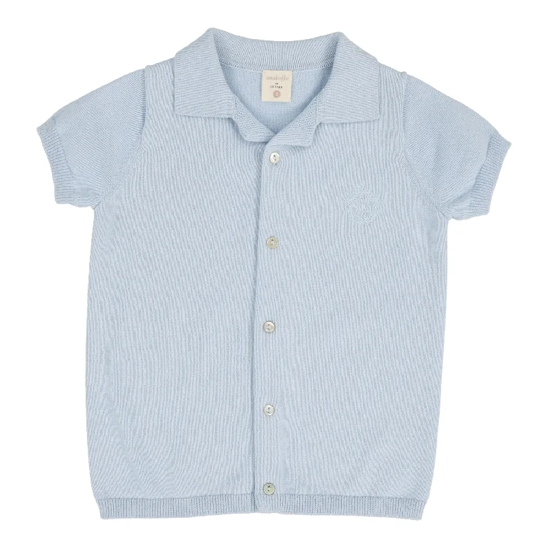 Easy Style ANALOGIE BY LIL LEGS LIGHT BLUE BOYS GRANDPA SWEATER
