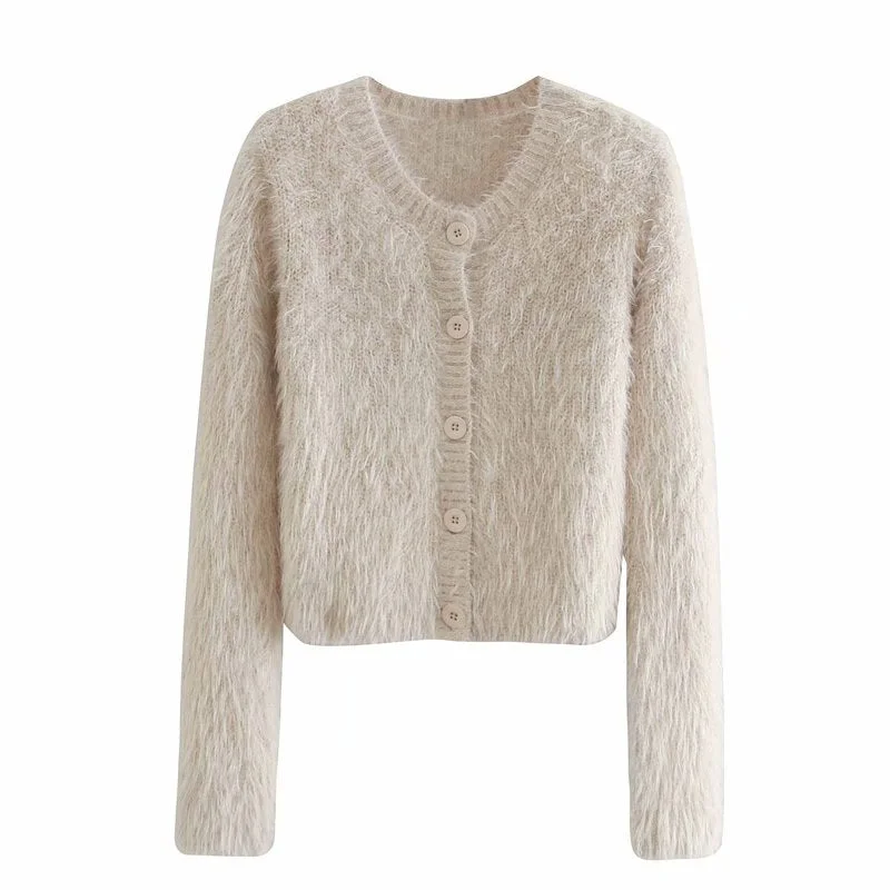 Daily Comfort autumn row buttoned-down women's cardigan  1365
